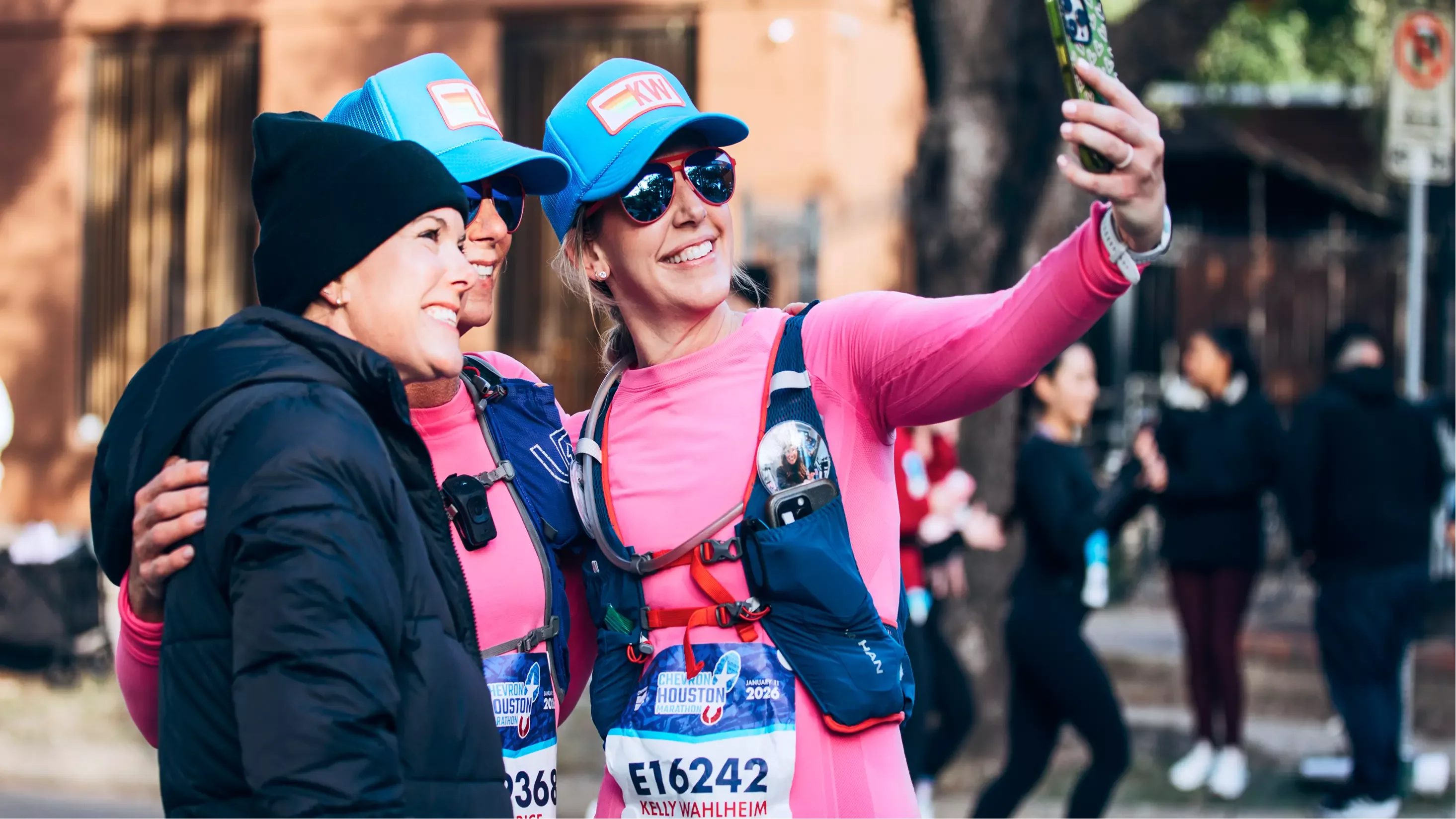 Houston marathon runners