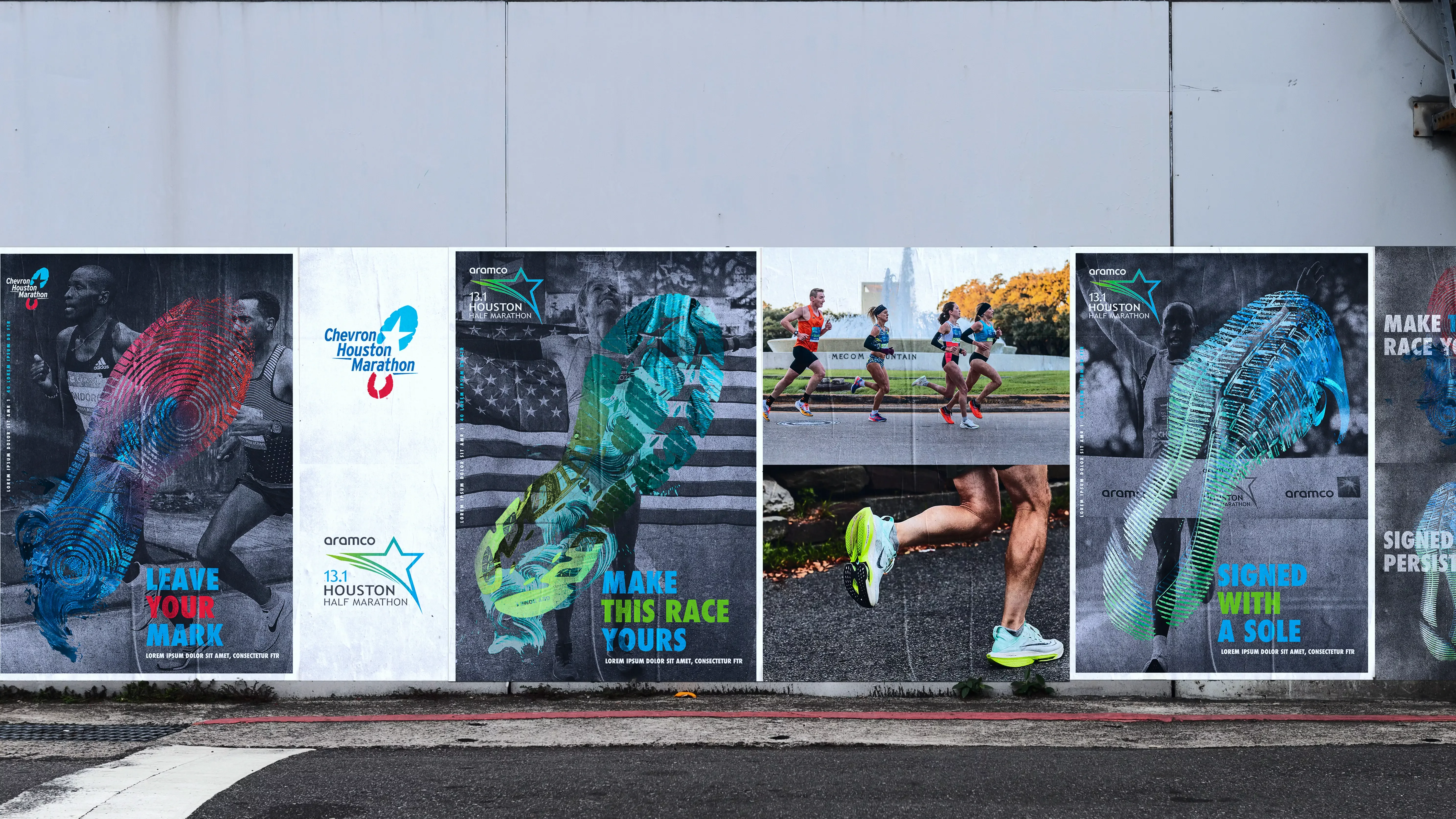 Houston marathon signage