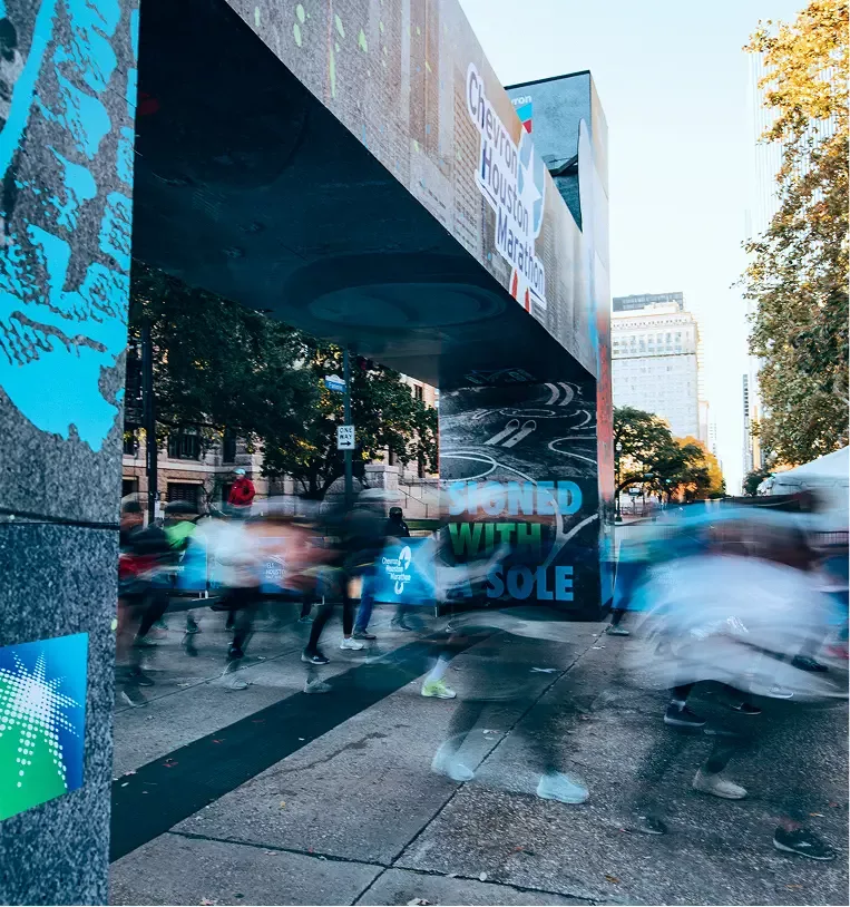 Houston marathon start small
